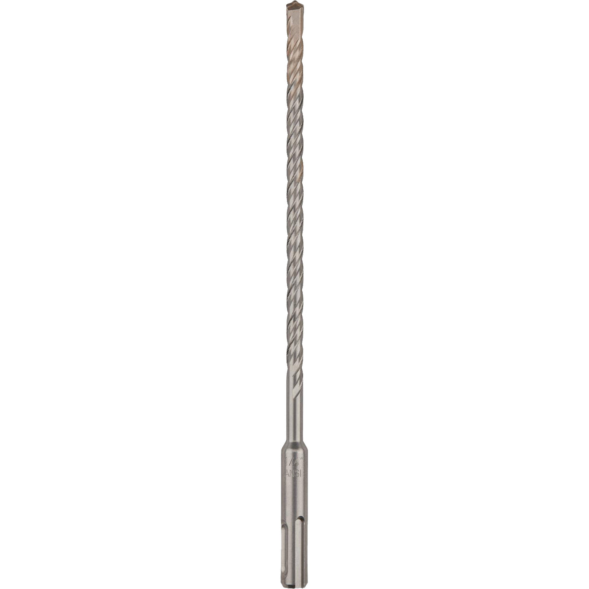 2-Cutter Masonry & Concrete Drill Bit, 1/4", SDS-Plus Shank, Carbide