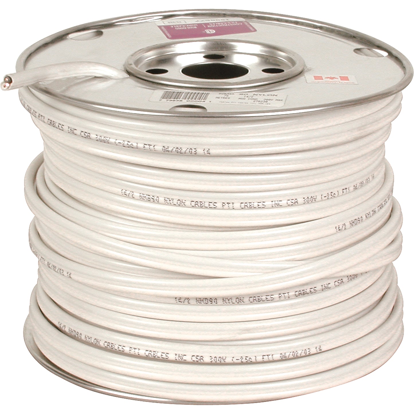 Wire NMD90 14/3, Solid Wire Type, 0.346" O.D., 14 AWG, 492' L