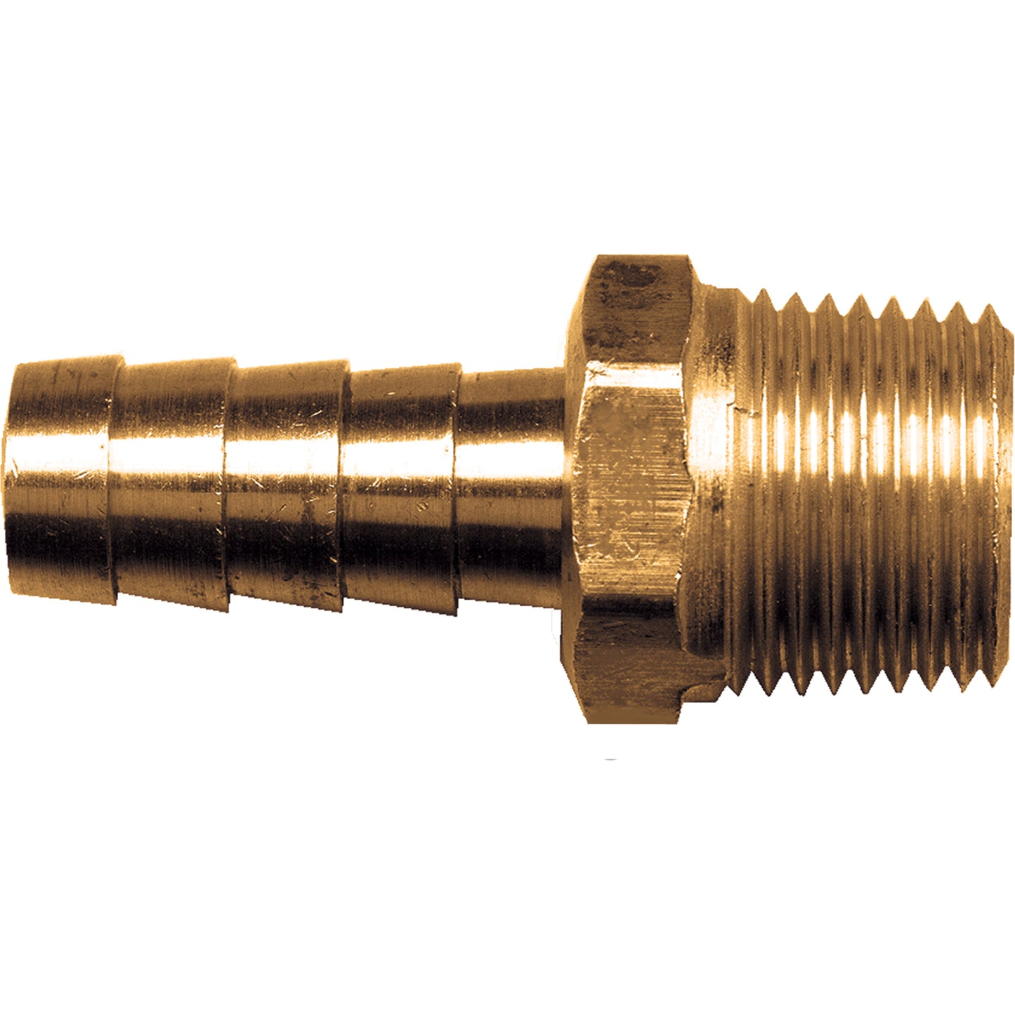 Low Pressure Pipe Coupling, Brass, 1/2" x 1/4"