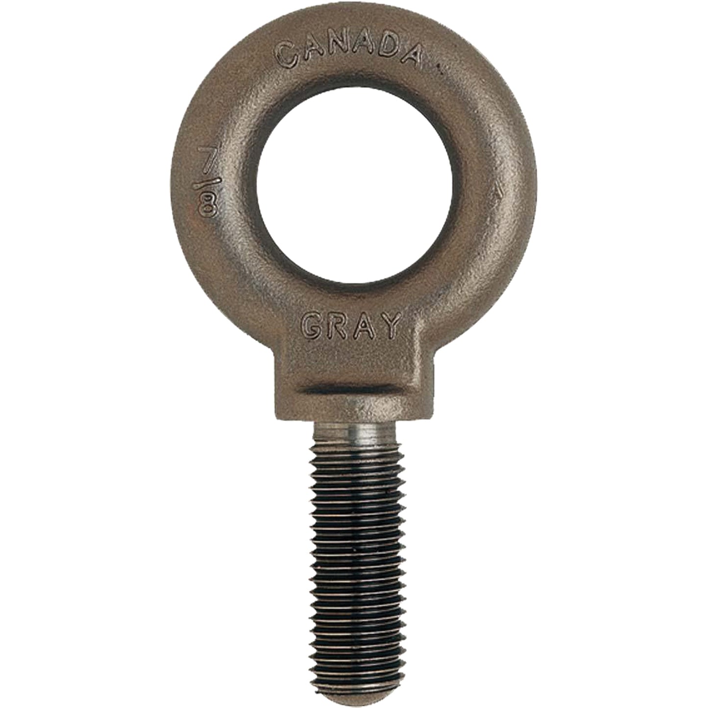 Eye Bolt, 3/4" Dia., 1" L, Uncoated Natural Finish, 650 lbs. (0.325 tons) Capacity