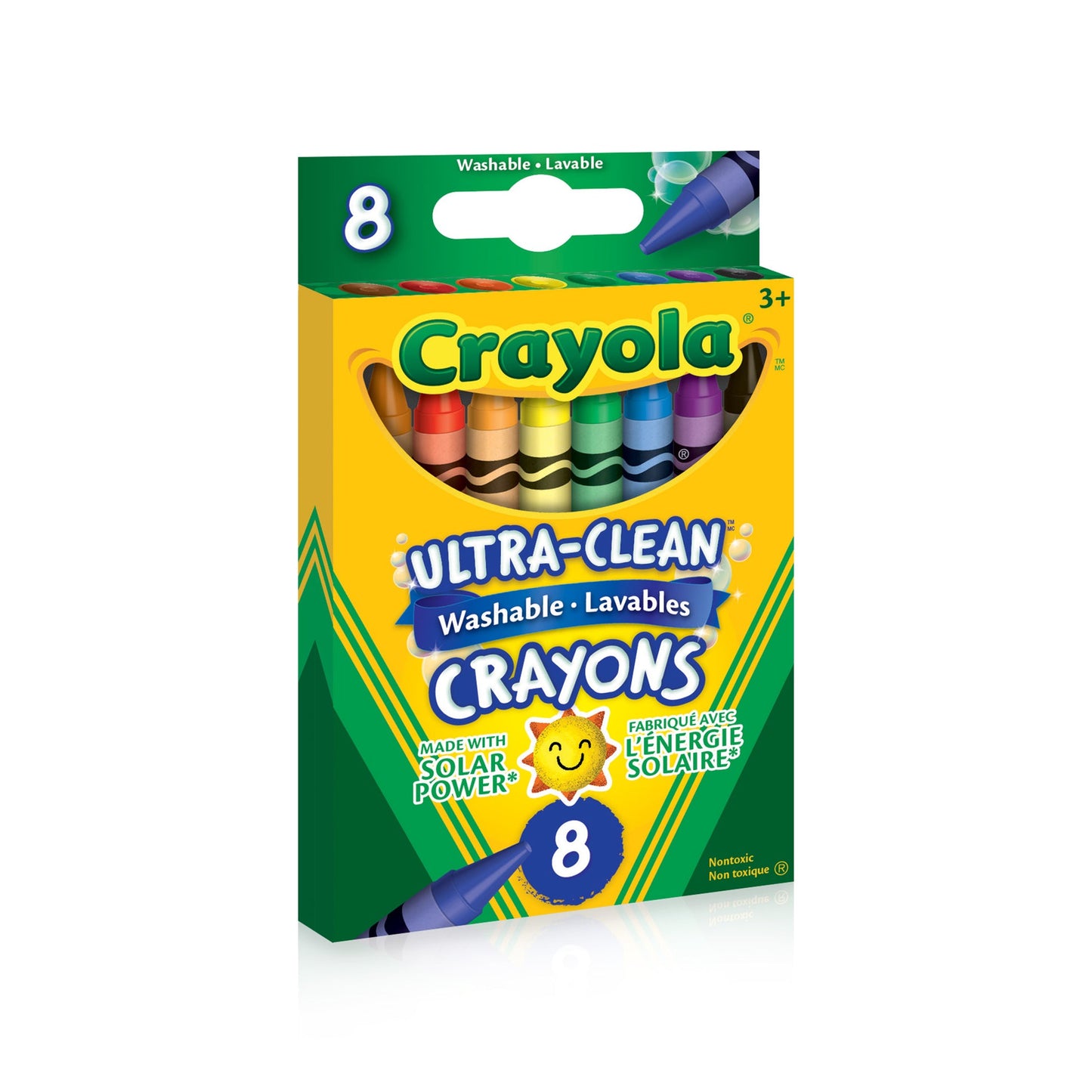 Crayola Ultra-Clean Washable Crayons, 8 Count (Case of 24)