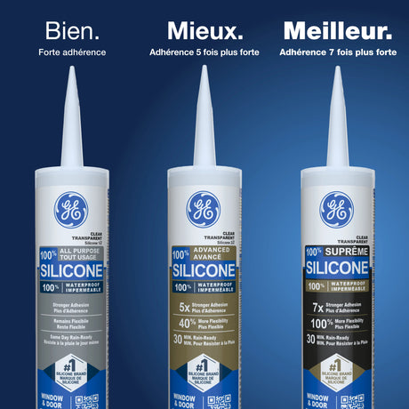 GE Window & Door Sealant, White All Purpose, 298 ml Cartridge, Pack of 1 GE