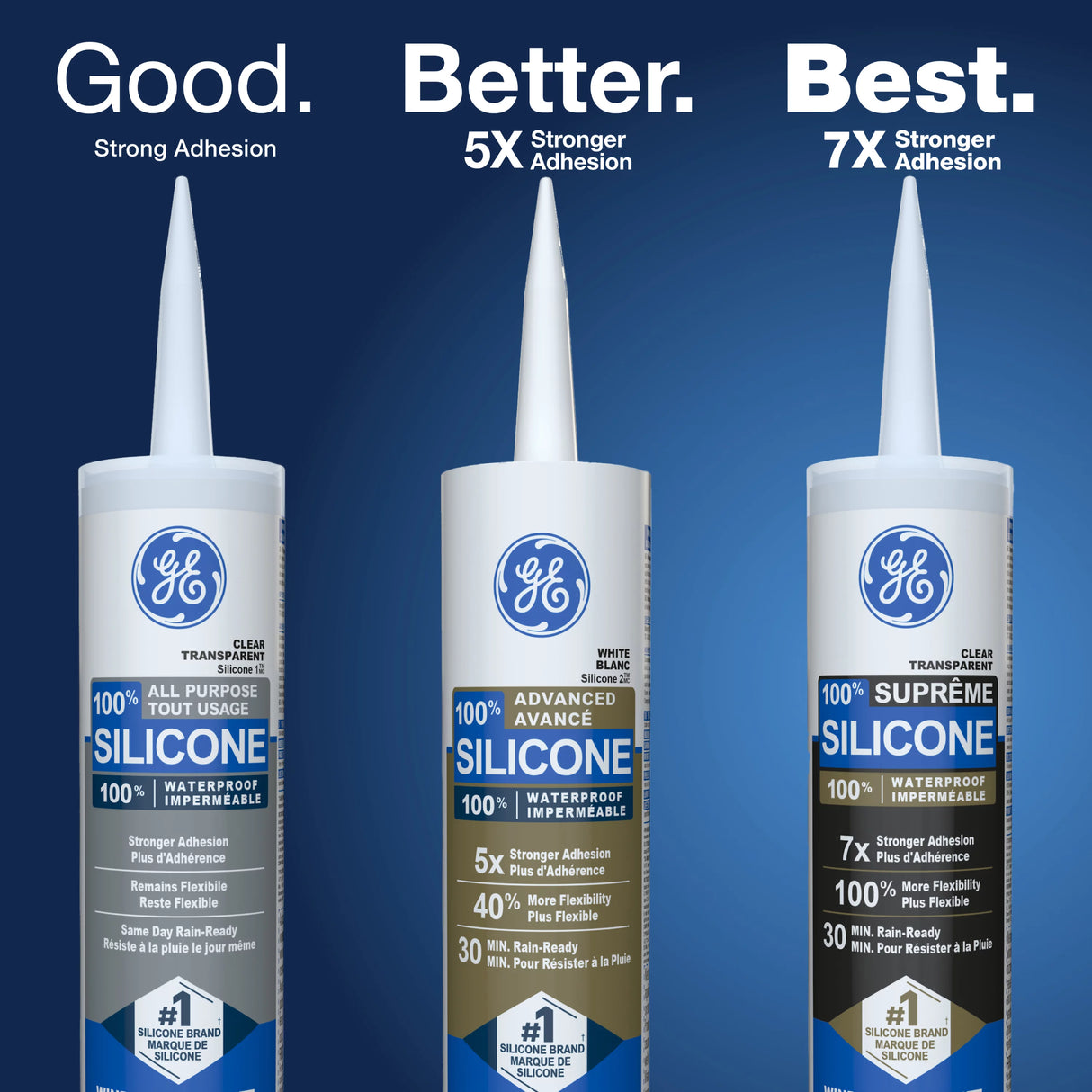 GE Window & Door Sealant, White All Purpose, 298 ml Cartridge, Pack of 1 GE