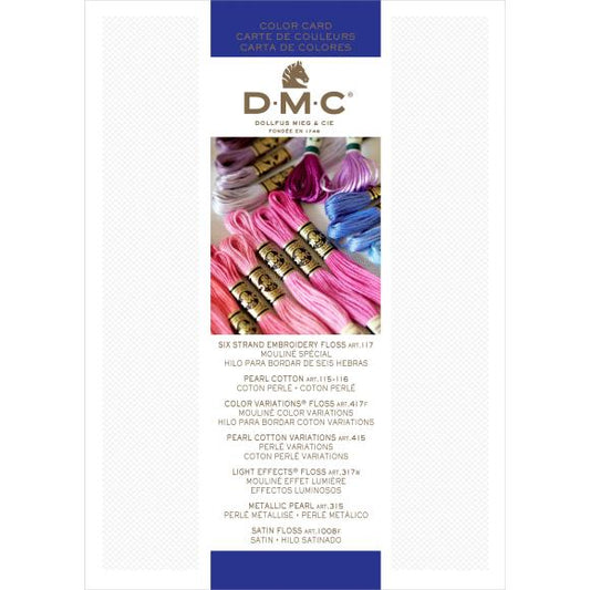 DMC Needlework Threads Printed Color Card