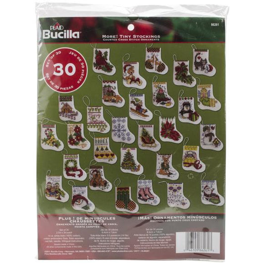 Bucilla Counted Cross Stitch Kit 2.5"X3" 30/Pkg