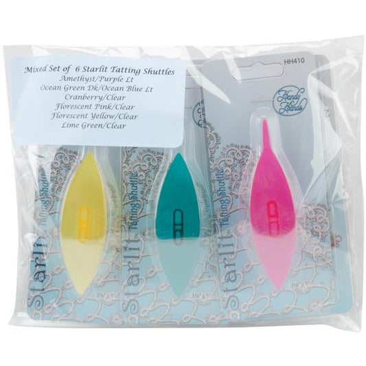 Handy Hands Starlit Tatting Shuttle Assortment 6/Pkg