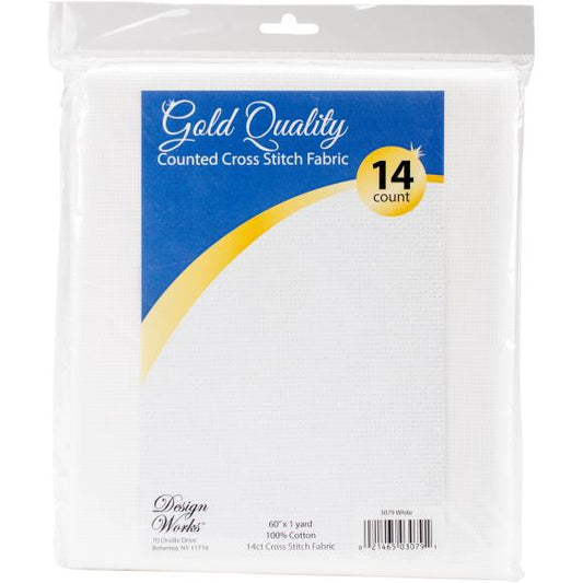 Design Works Gold Quality Aida 14 Count 60"X36"