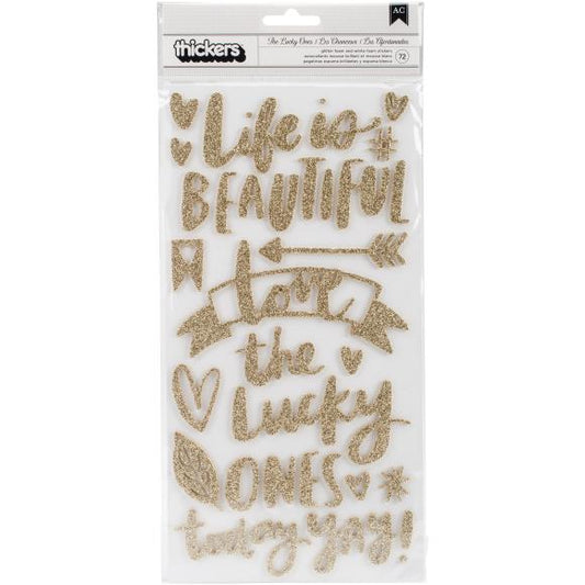 Amy Tan Hustle & Heart Thickers Stickers 72/Pkg