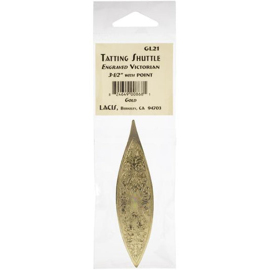 Lacis Victorian Engraved Tatting Shuttle