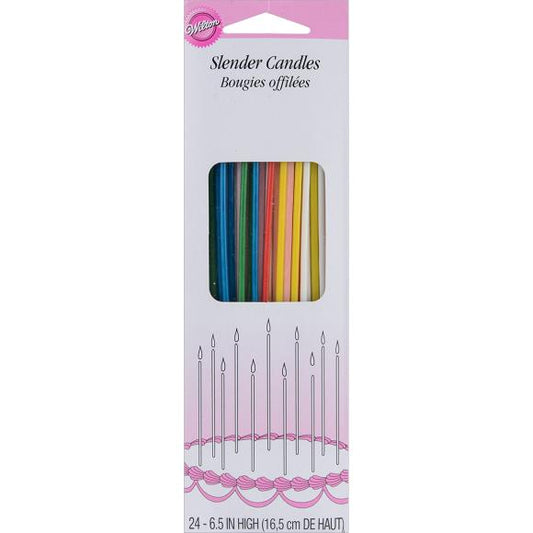 Wilton Slender Candles 6.5" 24/Pkg