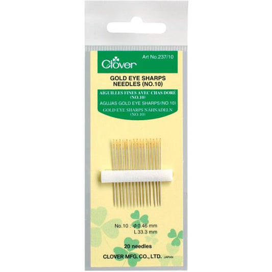 Clover Gold Eye Sharps Needles