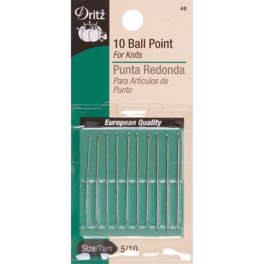 Dritz Ball Point Hand Needles 10/Pkg