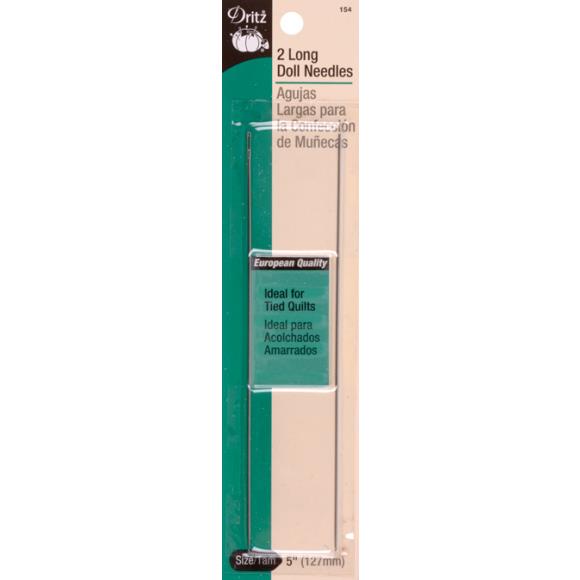 Dritz Long Doll Needles 5" 2/Pkg