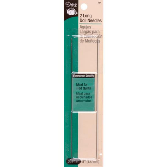Dritz Long Doll Needles 5" 2/Pkg