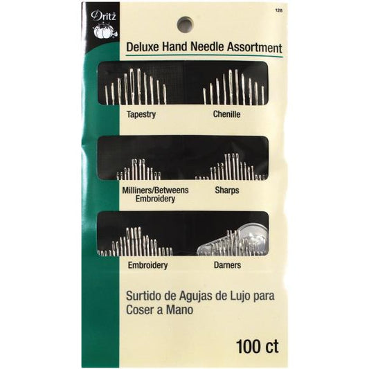Dritz Deluxe Hand Needle Assortment W/Needle Threader