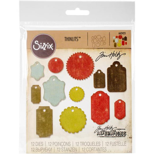 Sizzix Thinlits Dies By Tim Holtz 12/Pkg