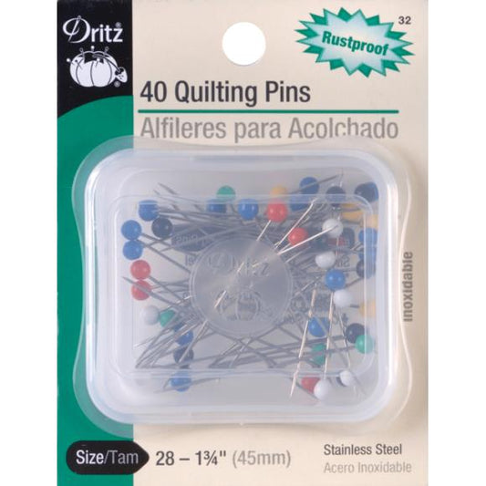 Dritz Quilting Pins 1-3/4" 40/Pkg