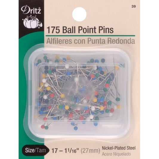 Dritz Color Ball Point Pins 1-1/16" 175/Pkg
