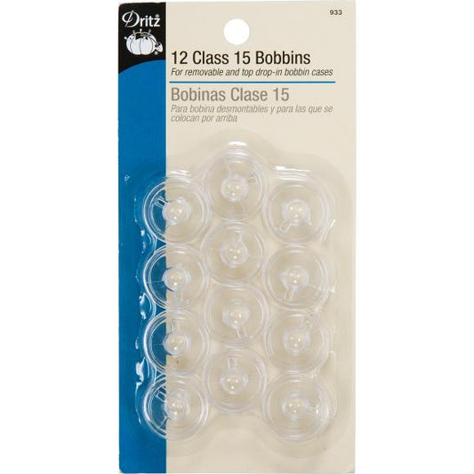 Dritz Class 15 Bobbins 12/Pkg