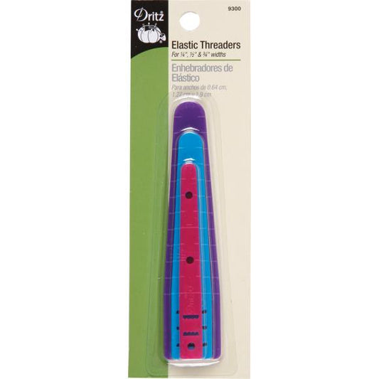 Dritz Elastic Threaders 1/4", 1/3" & 3/4"
