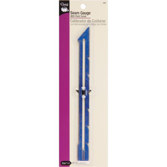 Dritz Seam Gauge W/Point Turner 7"