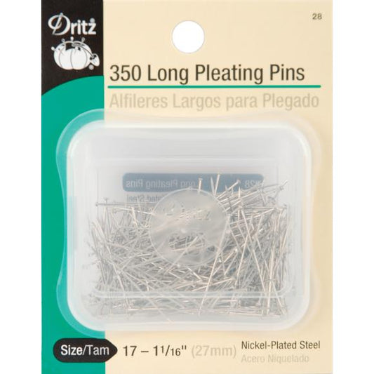 Dritz Long Pleating Pins 350/Pkg