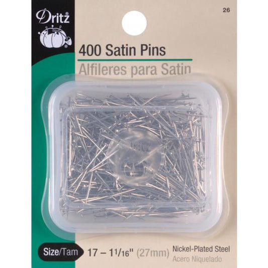 Dritz Satin Pins 400/Pkg