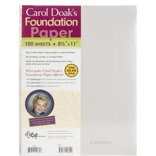 C&T Publishing Carol Doak's Foundation Paper 100/Pkg