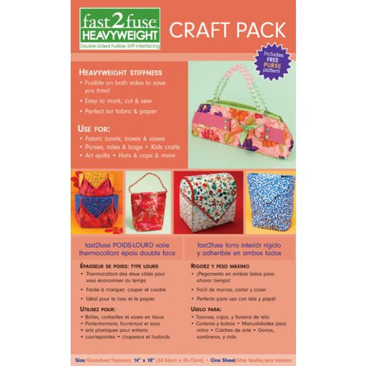 C&T Publishing Fast2fuse Craft Pack Interfacing Heavyweight