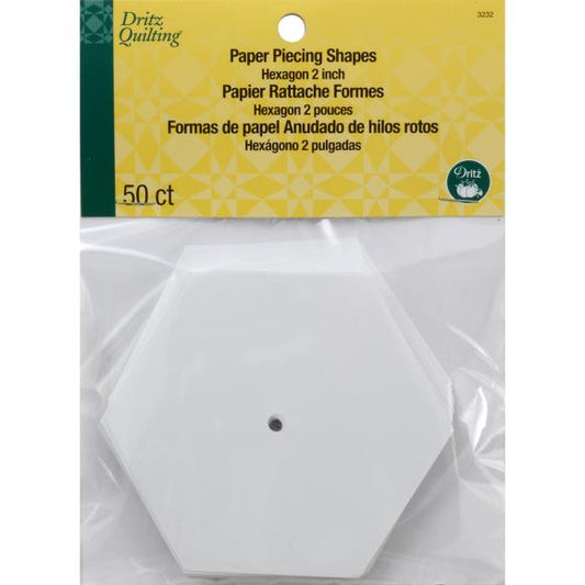 Dritz Quilting Paper Piecing Hexagon 50/Pkg