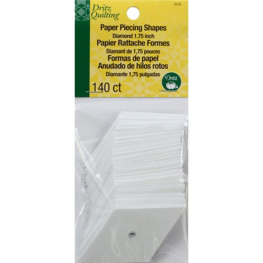 Dritz Quilting Paper Piecing 60 Degree Diamond 140/Pkg