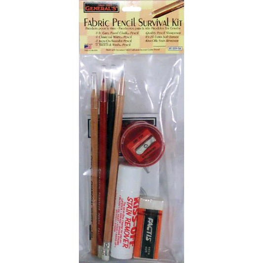General Pencil Fabric Pencil Survival Kit