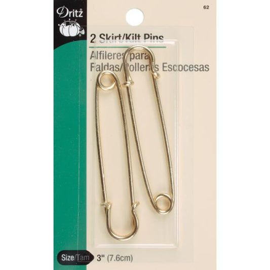 Dritz Skirt & Kilt Pins 3" 2/Pkg