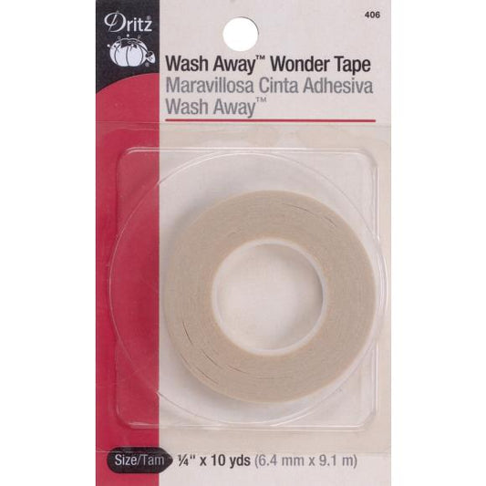 Dritz Wash Away Wonder Tape 1/4"X10yd