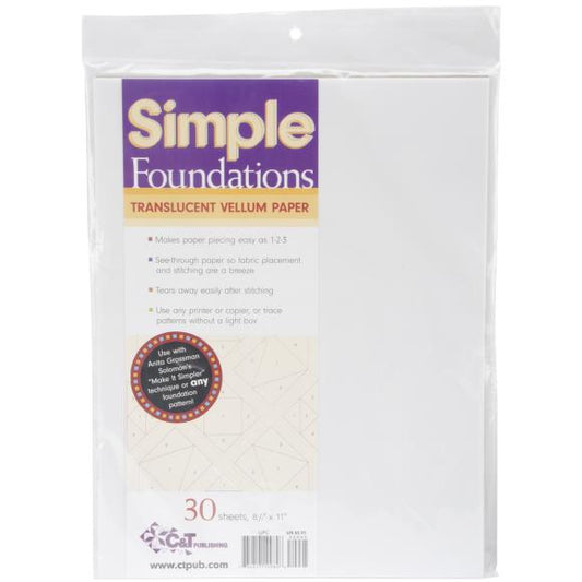 C&T Publishing Simple Foundations Translucent Vellum Paper
