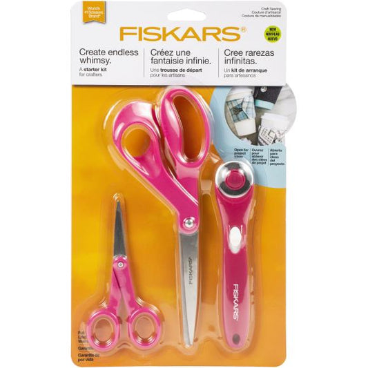 Fiskars Fabric Craft Sewing Fashion Starter Set 3pcs