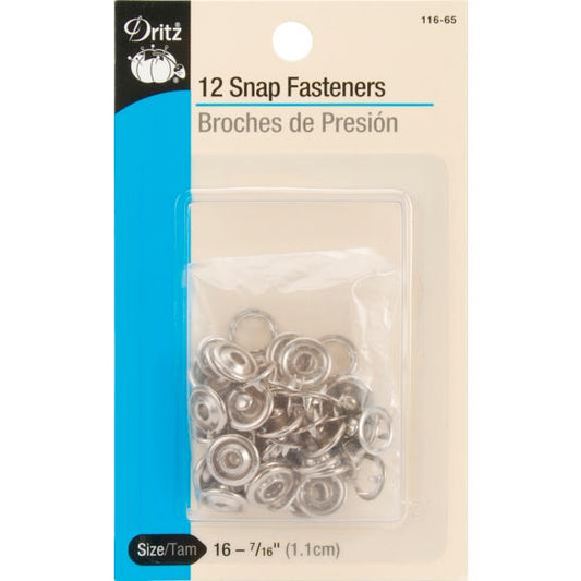 Dritz Snap Fasteners 7/16" 12/Pkg