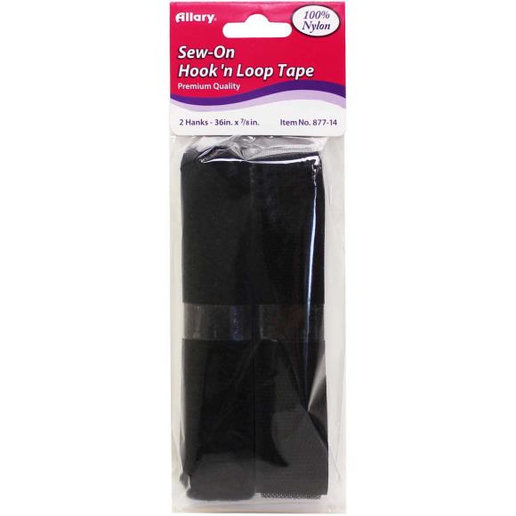 Allary Sew On Hook And Loop Tape 8/Pkg