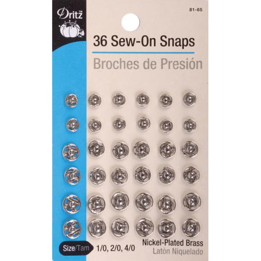 Dritz Sew-On Snaps 36/Pkg