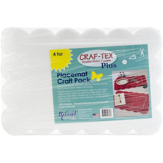 Bosal Craf-Tex Double-Sided Fusible Placemat Craft Pack