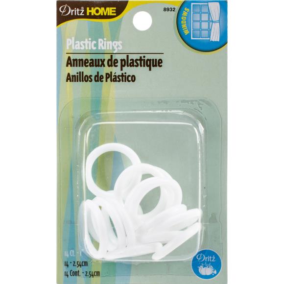 Dritz Home Plastic Rings 1" 14/Pkg