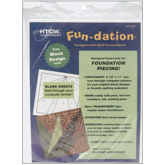 HTC Fun-Dation Quilt Block Piecing Material 25/Pkg