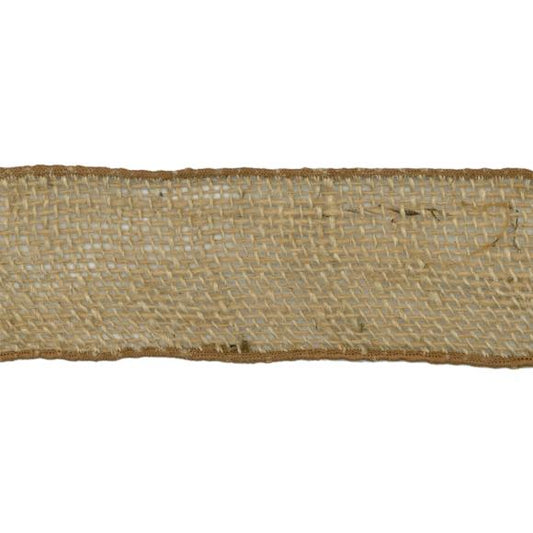 May Arts Wired Burlap Ribbon 2-1/2"X10yd
