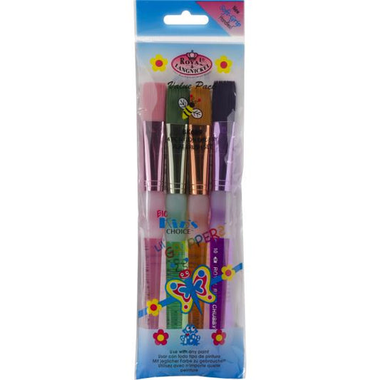 Royal & Langnickel Big Kid's Choice Chubby Brush Set 4/Pkg