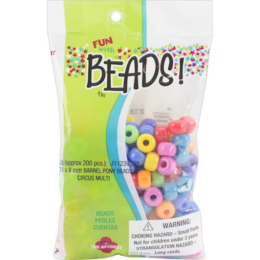 The Beadery Pony Beads 11mmX8mm 200/Pkg