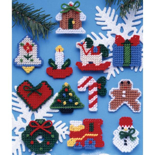 Design Works Plastic Canvas Ornament Kit 2" Set of 12