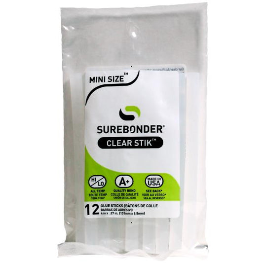 Surebonder All-Purpose Stik Mini Glue Sticks 12/Pkg