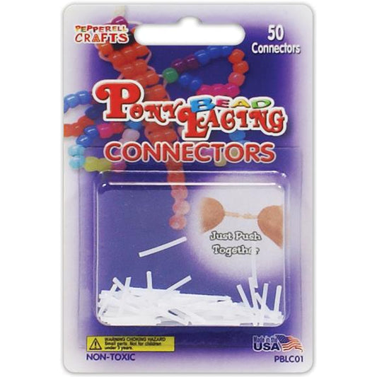 Pepperell Pony Bead Lacing Connectors 50/Pkg