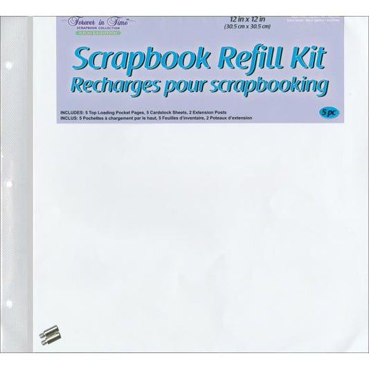 MultiCraft Imports Post Bound Album Refills 12"X12"