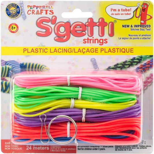 Pepperell S'getti Strings Plastic Lacing 27yd